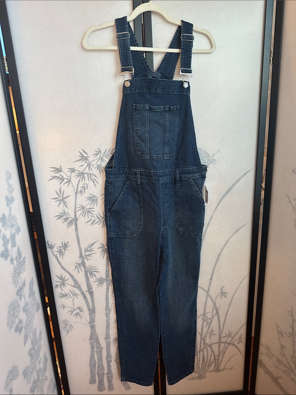 Dark Wash Denim Overalls